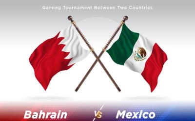 Bahrain contra México Two Flags