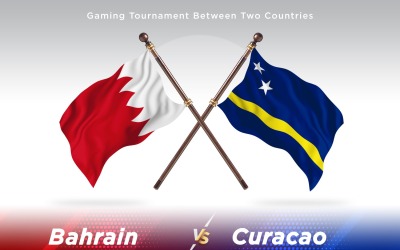 Bahrain kontra curacao Två flaggor