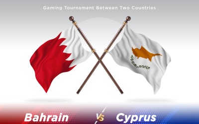Bahrain kontra cypern Två flaggor