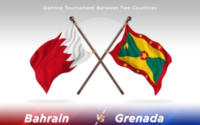 Bahrain kontra Grenada två flaggor