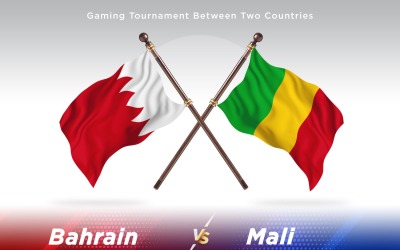 Bahrain kontra Mali två flaggor