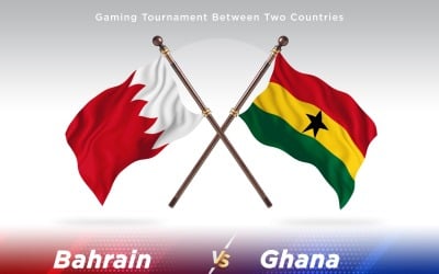 Bahrain versus Ghana Two Flags