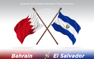 Bahreïn contre el Salvador Deux drapeaux