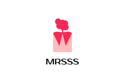 Basit Bayan Taç Logo Şablonu
