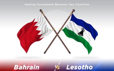 Два прапори Бахрейну проти Лесото