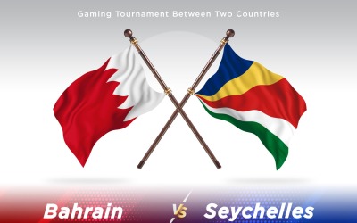 Bahrain kontra Seychellerna Två flaggor