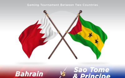 Bahrain versus Sao tome and Principe Two Flags