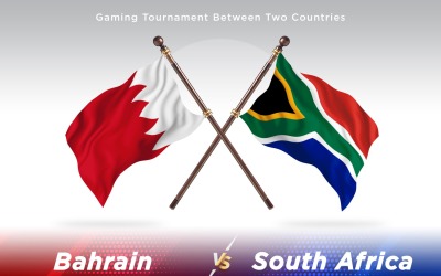 Bahrain versus south Africa Two Flags