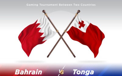 Bahrain versus Tonga Two Flags