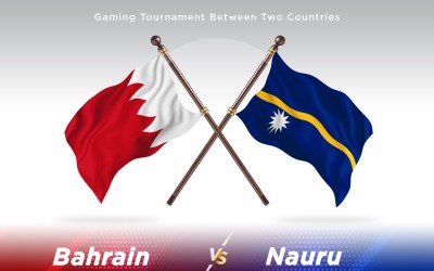 Bahrajn versus Nauru dvě vlajky