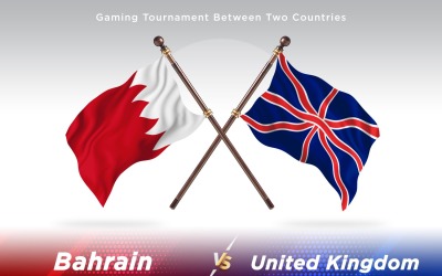 Бахрейн против Великобритании Два флага