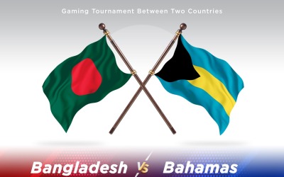 Bangladesh contro Bahamas Two Flags