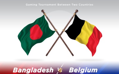 Bangladesh contro Belgio Two Flags