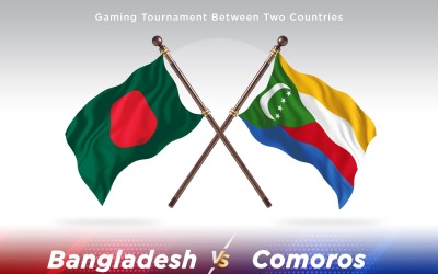 Bangladesh contro Comore Two Flags