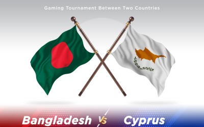 Bangladesh kontra Cypern två flaggor