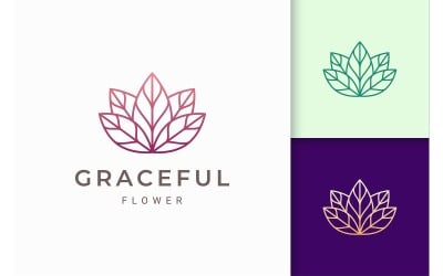 Beauty Care or Salon Logo in Purple