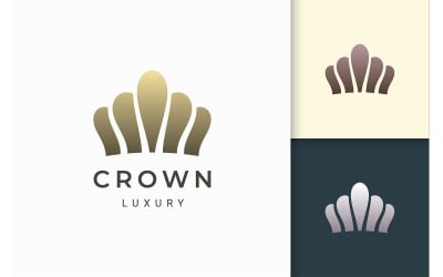 Crown Logo in Luxury and Clean Shape