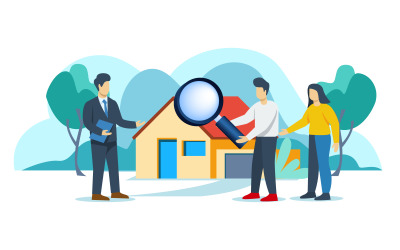 House Buying Business Illustration Concept