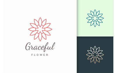 Modelo de logotipo para cuidados de beleza ou salão de beleza