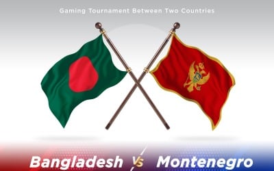 Bangladesh contro Montenegro Two Flags