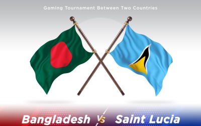 Bangladesh kontra saint Lucia Two Flags