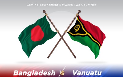 Bangladesch gegen Vanuatu Two Flags