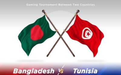 Bangladesh versus Tunisia Two Flags