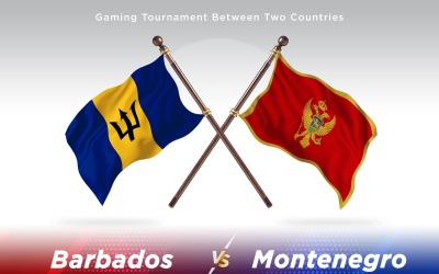 Barbados contro Montenegro Two Flags