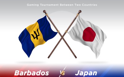 Barbados kontra japan Two Flags