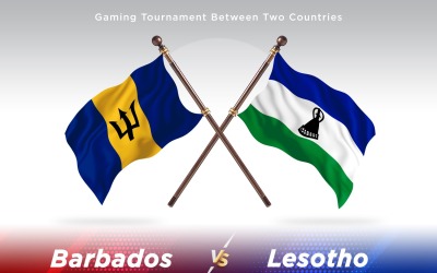 Barbados kontra Lesotho Two Flags