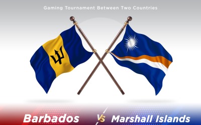 Barbados kontra marshalöarna Two Flags