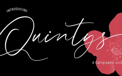 Písmo Quintys Calligraphic Script