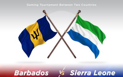 Barbados kontra Sierra Leone Two Flags