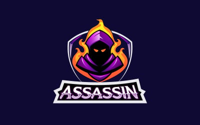 Assassin Mascot Logo Icon Vector Design