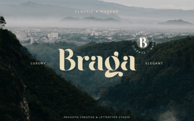 Braga Serif - Carattere classico e moderno
