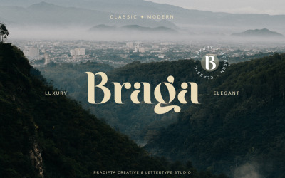 Braga Serif - klasické a moderní písmo