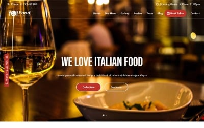 Cafe and Restaurant HTML5 Landing Page Template