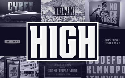 Carattere geometrico alto geometrico