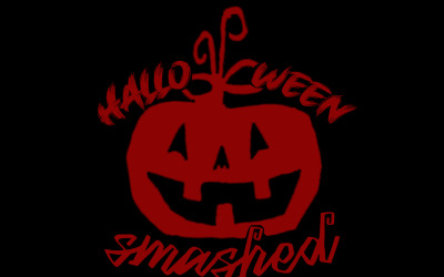 Halloween Smashed Pumpkin Tshirt Design Template