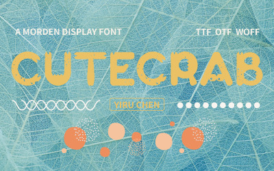 Leuk Crab Morden-displaylettertype