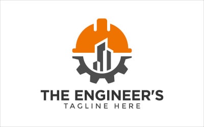 Plantilla de vector de ingeniero de construcción