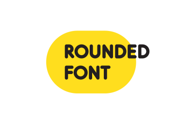 Zaokrąglona, miękka, nowoczesna czcionka