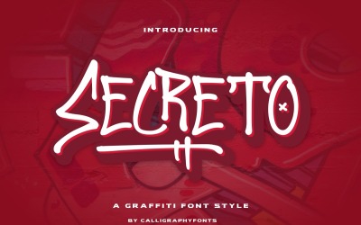 Carattere di scrittura a mano Secreto Graffiti