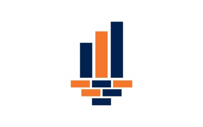 Contabilità fiscale modello di affari finanziari Vector Logo Design