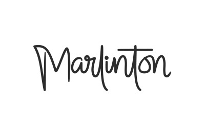 Marlinton handskriftsteckensnitt
