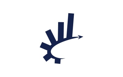 Számviteli adó Pénzügyi üzleti logó tervezősablon