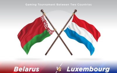 Belarus versus Luxembourg Two Flags