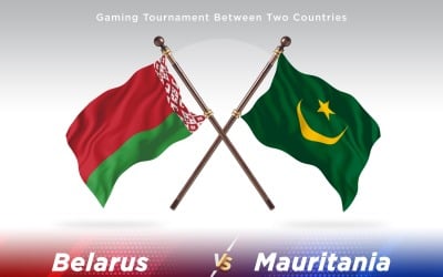 Belarus versus Mauritania Two Flags
