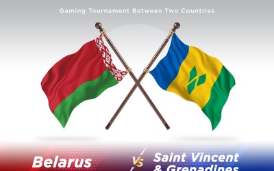 Weißrussland gegen St. Vincent und die Grenadinen Two Flags
