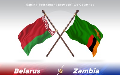 Belarus versus Zambia Two Flags